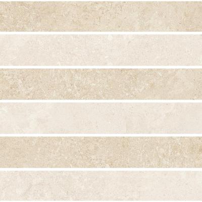 Cream Limestone Mosaico Tessere 3D Lucido