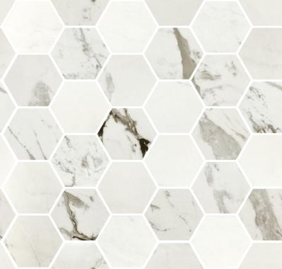 Breccia White Mosaico Esagoni Levigato 30x30