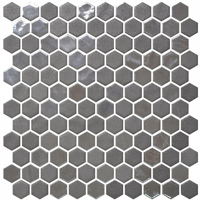 Мозаика Hex Stoneglass Blends Opalo Grey 30.1x29