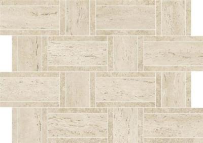 Marvel Travertine Pearl Mosaico Basketweave 35x47