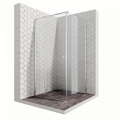 Душевой уголок Ambassador Diamond 12011103L 100x100x200 профиль хром, стекло прозрачное