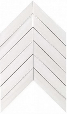 Мозаика Marvel Stone Bianco Dolomite Chevron Wall 30.5x25