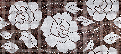 Мозаика Decori 20 Winter Flowers Oro Nero 129.1x290.5