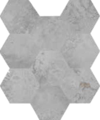 Argent 3D Hexagons 28x34