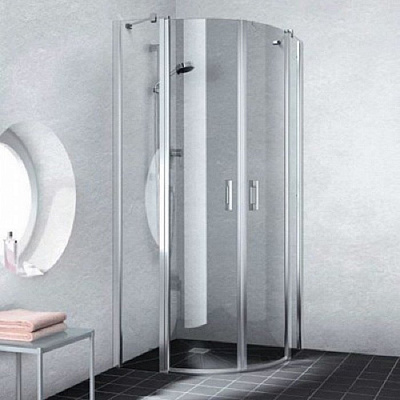 Душевой уголок Kermi Liga LI P55 09020VAK 90x90 см стекло прозрачное профиль глянцевое серебро Душевой уголок Kermi Liga LI P55 09020VAK 90x90 см стекло прозрачное профиль глянцевое серебро