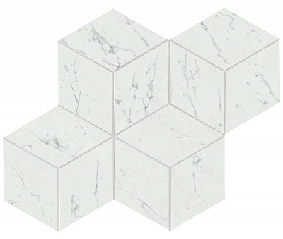 Мозаика Marvel Stone Carrara Pure Mosaico Esag. Lapp. 30x35