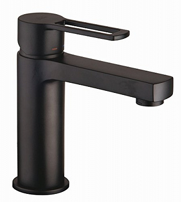 Смеситель для раковины без д/к, Черный матовый