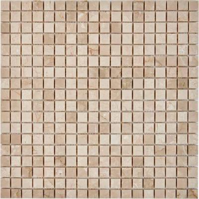 PIX 231 Cream marfil, чип 15x15 мм, сетка 305х305x4 мм, Полированная PIX 231 Cream marfil, чип 15x15 мм, сетка 305х305x4 мм, Полированная