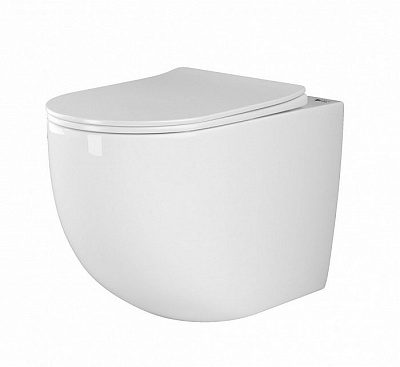 Унитаз приставной Ceramica Nova Mia Rimless CN1810 36 x 56 x 40 см безободковый с сиденьем Soft Close Унитаз приставной Ceramica Nova Mia Rimless CN1810 36 x 56 x 40 см безободковый с сиденьем Soft Close