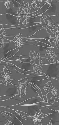 Meissen Floresta цветы серый ректификат 60x120