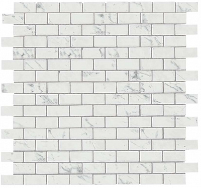 Мозаика Marvel Stone Carrara P. Mosaico Lapp. Burattato 29.8x29.8