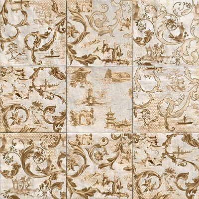 Декор Mandala Singapur Brown 20x20