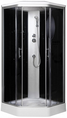 Душевая кабина Niagara NG-2506 пятиугольная цвет задней стенки - черный 90x90 см