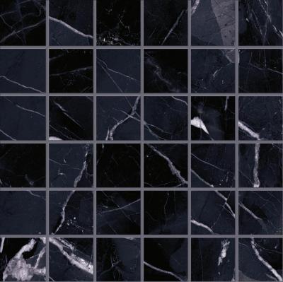 Mosaico 5x5 Calacatta Black Full Lappato 30x30