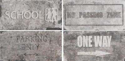 Road Signs Mix Wall Street Road Signs Mix Wall Street