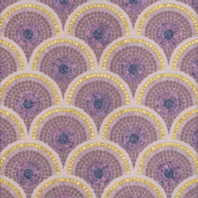 Мозаика Decori In Tecnica Artistica Loop Purple 10x10 20.6x20.8