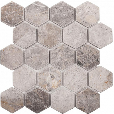Мозаика Wild Stone Mosaic Hexagon Vlg Tumbled 64x74 30.5x30.5