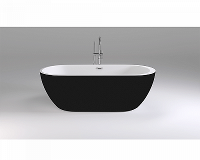 Акриловая ванна Black&White Swan SB105-Black, 170x80 см, черная Акриловая ванна Black&White Swan SB105-Black, 170x80 см, черная