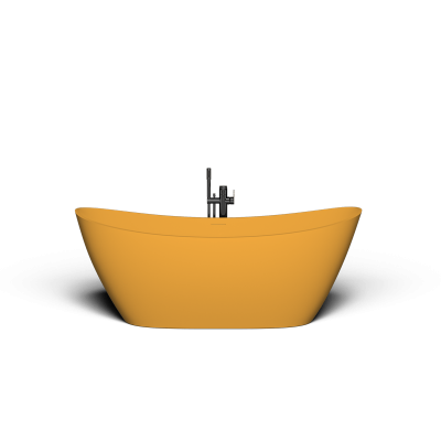 Ванна отдельностоящая Veta Saga 170x80 матовая желтая