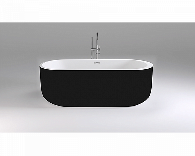 Акриловая ванна Black&White Swan SB109-Black, 170x80 см, черная
