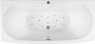 Акриловая ванна Aquanet Izabella 160x75 см, аэромассаж