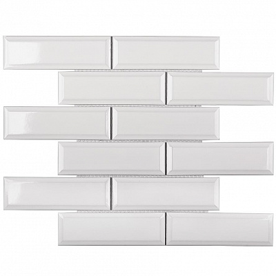 Мозаика Homework Mosaic Metro White Glossy 45x145 28.7x29.6