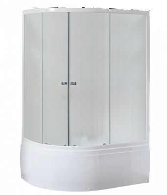 Душевой уголок Royal Bath 8120BK-C матовое правый