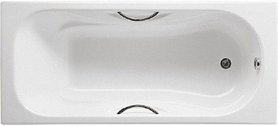 Чугунная ванна Roca Malibu 170х75 см с ручками