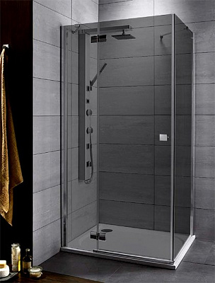 Душевой уголок Radaway Almatea KDJ 120x80x195 см правый стекло графит