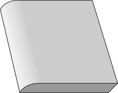 Becco Civetta-Bullnose Calacatta Renoir Naturale 15x15