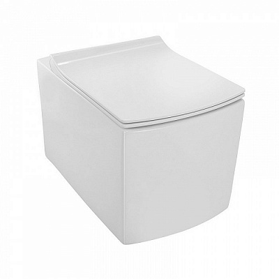 Унитаз подвесной Jaquar Kubix-F KUS-WHT-35953BI с крышкой сиденьем микролифт