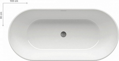 Акриловая ванна Ravak FREEDOM 169х80 см