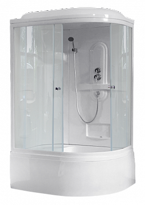 Душевая кабина Royal Bath 8120BK1-T прозрачное левая