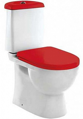 Унитаз-компакт Sanita luxe Best Color сиденье дюропласт soft close красное