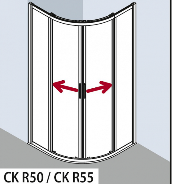 Душевой уголок Kermi Cada Xs CKR5010020VPK 100x100 см стекло прозрачное профиль хром Душевой уголок Kermi Cada Xs CKR5010020VPK 100x100 см стекло прозрачное профиль хром