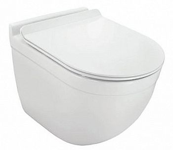 Унитаз подвесной Jaquar Solo SLS-WHT-6953UFBI безободковый крышка с микролифтом