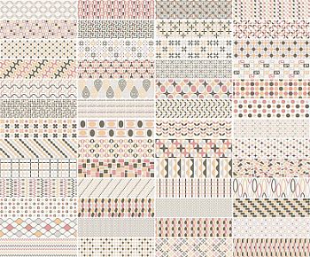 Декор Decorline Patternbrick Multi Warm 7.3x30