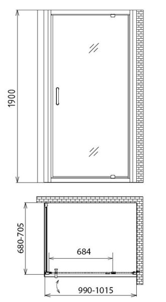 Душевой уголок Gemy Sunny Bay S28160-A70 Душевой уголок Gemy Sunny Bay S28160-A70