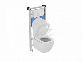 Комплект Ideal Standard Tesi Prosys Oleas™ P1 унитаз + крышка-сиденье + инсталляция и пневматическая панель смыва PR386801