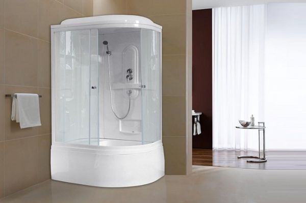 Душевая кабина Royal Bath 8120BK1-T прозрачное левая