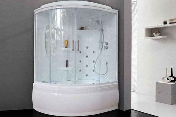 Душевая кабина Royal Bath 140ALP-T прозрачное правая