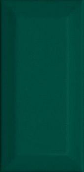 Плитка Клемансо зелёный грань 7,4х15