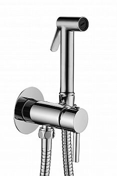 Set гигиен. Душа TWEET ROUND MIX душ и держатель из металла, шланг металл 1200мм, co СМЕСИТЕЛЕМ, цвет хром