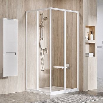 Душевой уголок Ravak SUPERNOVA SRV2-75 S белый+ прозрачное стекло