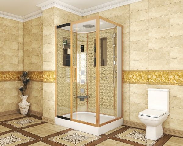 Душевая кабина Niagara Luxe NG-7711GL 120x90x220 левая с гидромассажем стекло прозрачное