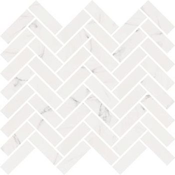 ABK Sensi Classic Mosaic Chevron Statuario White Sable 30x30