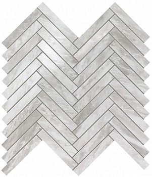 Мозаика Marvel Stone Bardiglio Grey Herringbone Wall 30.5x30