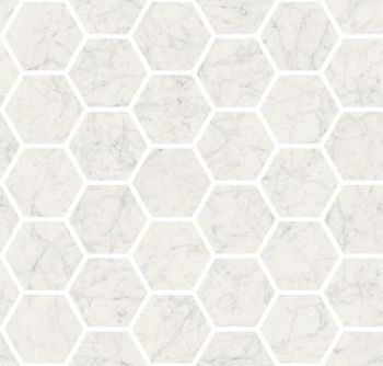 Bianco Gioia Mosaic Esagoni Levigato Rettificato 30x30