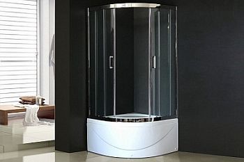 Душевой уголок Royal Bath RB 90BK-T-CH (прозрачное)