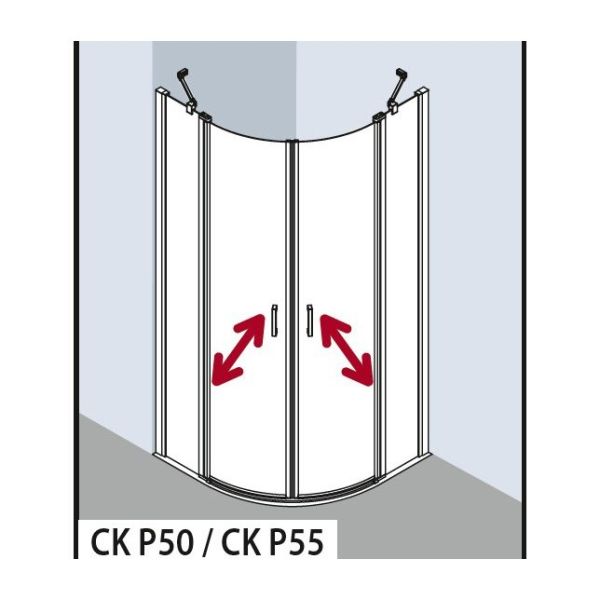 Душевой уголок Kermi Cada Xs CKP5510120VPK 100x100 см четверть круга стекло прозрачное хром Душевой уголок Kermi Cada Xs CKP5510120VPK 100x100 см четверть круга стекло прозрачное хром
